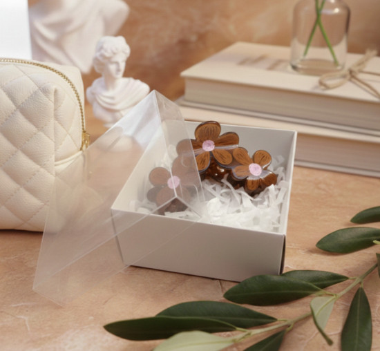 Заколка-краб для волос «Летние цветы»