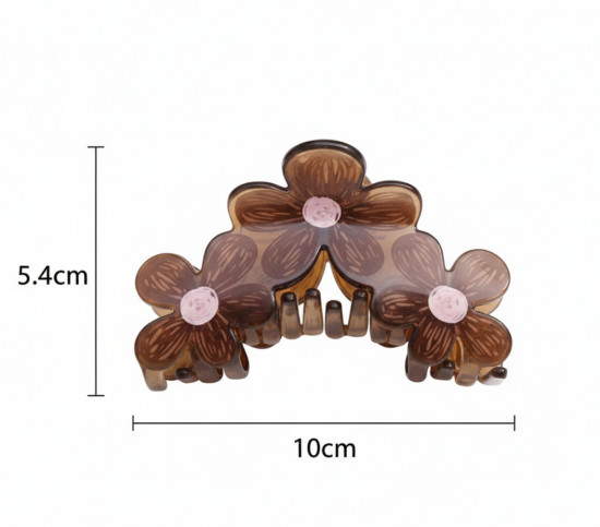 Заколка-краб для волос «Летние цветы»