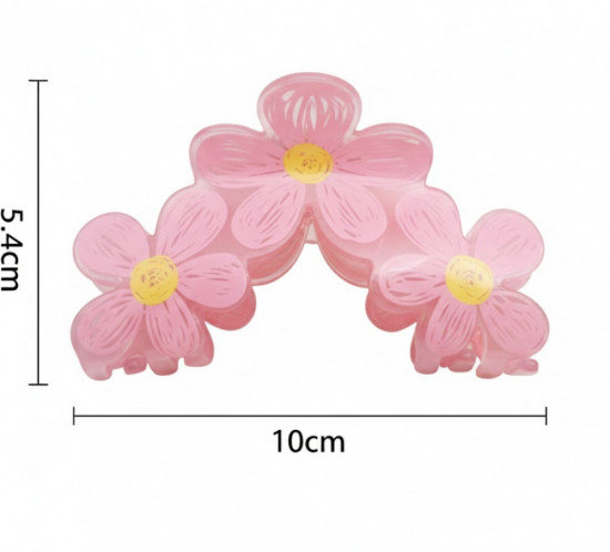 Заколка-краб для волос «Летние цветы»