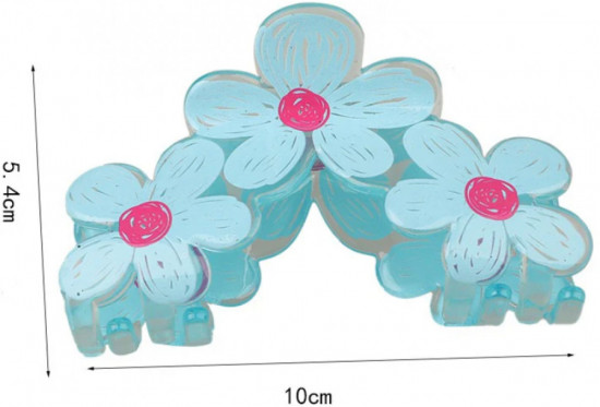 Заколка-краб для волос «Летние цветы»