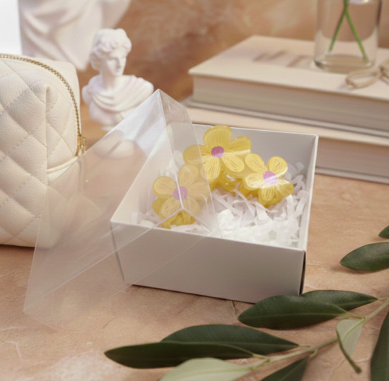 Заколка-краб для волос «Летние цветы»