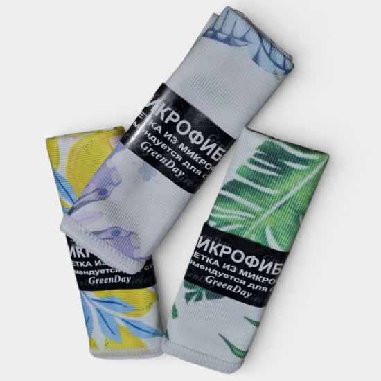 Набор салфеток из микрофибры для стекол и зеркал