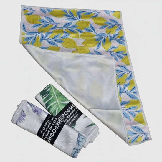 Набор салфеток из микрофибры для стекол и зеркал