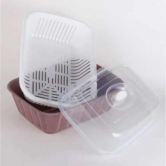 Хлебница с корзинкой и крышкой