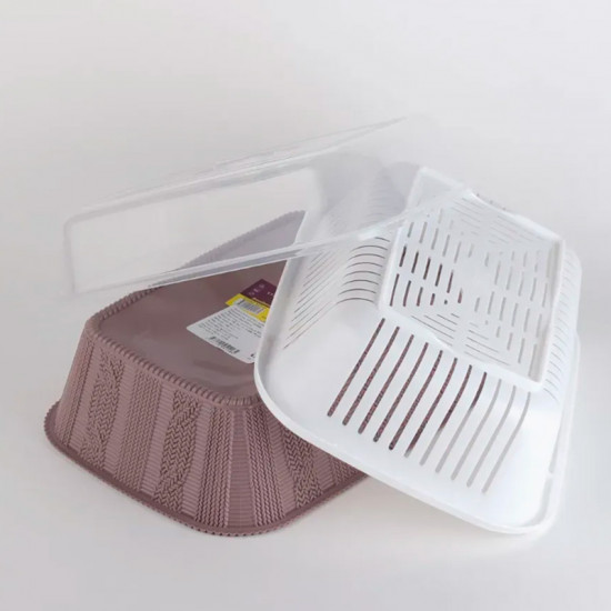 Хлебница с корзинкой и крышкой