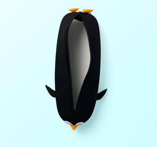 Силиконовый пенал в виде пингвина