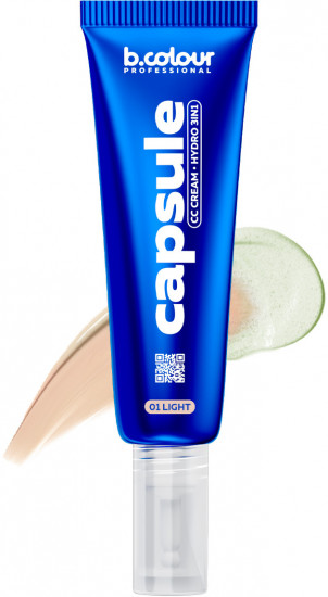 СС крем для лица увлажняющий 3 в 1, оттенок 01 Light