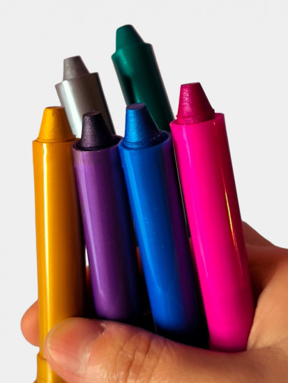 Аквагрим металлик реңкімен