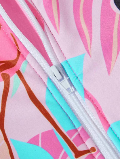 Детский слитный купальник с длинным рукавом для девочек