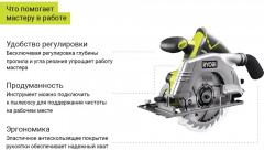 Пила дисковая ONE+ R18CS-0 - Фото 3