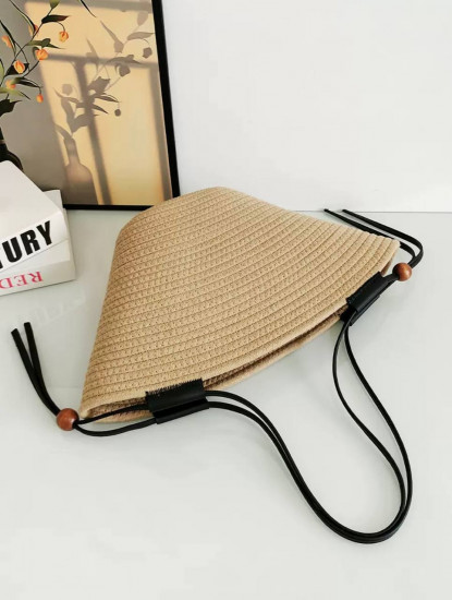 Пляжная сумка плетеная большая