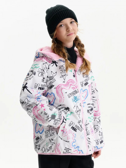 Двусторонняя демисезонная куртка для девочки