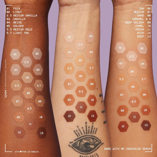 Сыворотка-консилер для лица и тела «Bare With Me», оттенок 02 Light