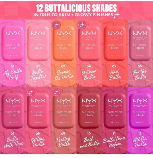 Румяна для лица компактные «Buttermelt Powder Blush», оттенок 01 My Butta Half