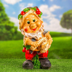 Садовая фигура из гипса «Гном с охапкой дров» - Фото 3