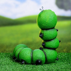 Садовая фигура из полистоуна «Гусеница-красотка» - Фото 5