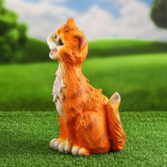 Садовая фигура из полистоуна «Забавный рыжий кот» - Фото 6