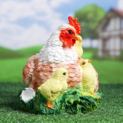 Садовая фигура из полистоуна «Курица Наседка» - Фото 5