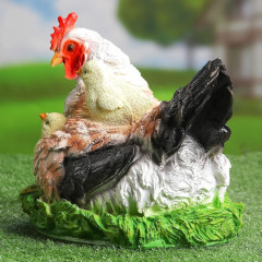 Садовая фигура из полистоуна «Курица Наседка» - Фото 7