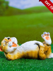 Садовая фигура из полистоуна «Ленивый Кот» - Фото 3