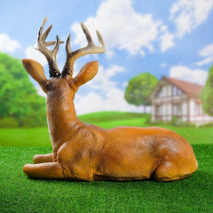 Садовая фигура из полистоуна «Олень лежит» - Фото 5