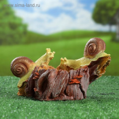 Садовая фигура-кормушка из полистоуна «Улитки» - Фото 3