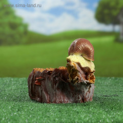 Садовая фигура-кормушка из полистоуна «Улитки» - Фото 4