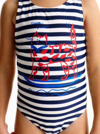 Купальник для девочек слитный