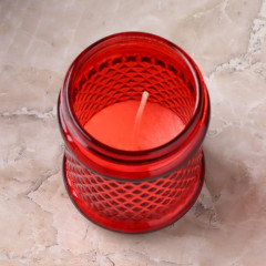 Свеча парафиновая в стеклянном подсвечнике «Лампада цилиндр» - Фото 3