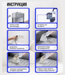 Моющий пылесос для ковров и мягкой мебели - Фото 4