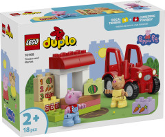Конструктор Duplo 10468 Трактор и рынок Свинки Пеппы. Tractor and Market - Фото 2