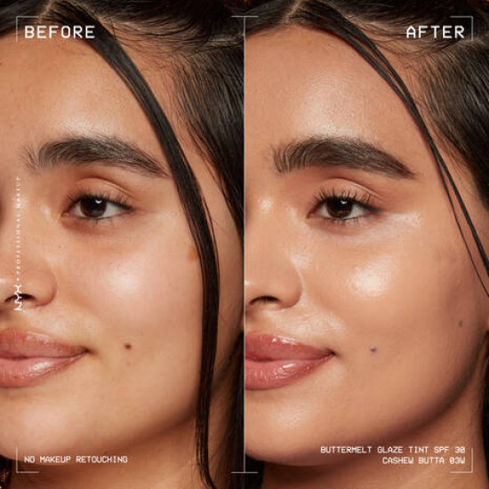 Тональный тинт для лица с эффектом сияния «Buttermelt Glaze» SPF 30, оттенок 03 Cashew Butta