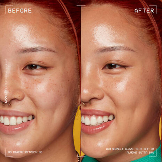 Тональный тинт для лица с эффектом сияния «Buttermelt Glaze» SPF 30, оттенок 04 Almond Butta