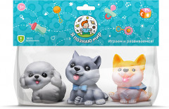 Набор игрушек для купания «Кошечки и собачки» - Фото 5