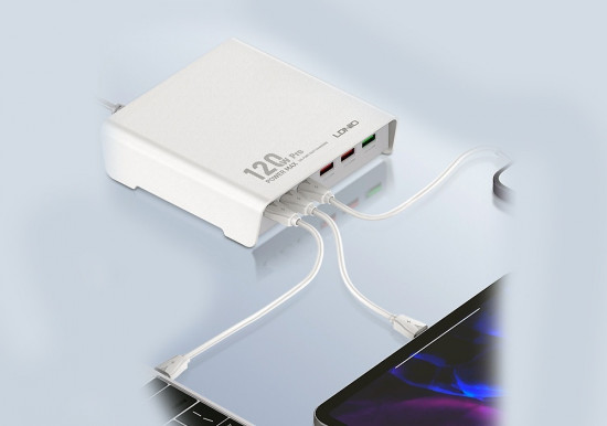 Комплект СЗУ Ldnio Q605 120W 3xUSB+3xType-C порты