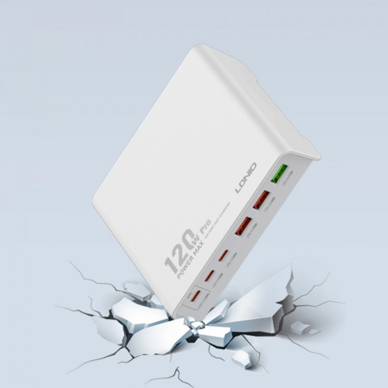 Комплект СЗУ Ldnio Q605 120W 3xUSB+3xType-C порты