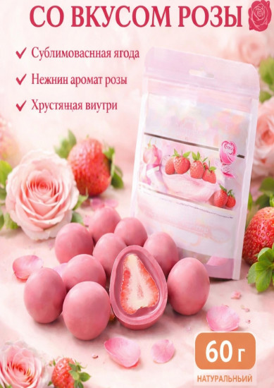 Хрустящая клубника в шоколаде