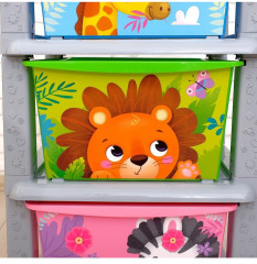 Комод пластиковый детский «Весёлый зоопарк» - Фото 6