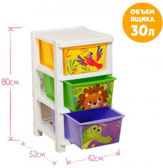 Комод детский «Дружные зверята» - Фото 4