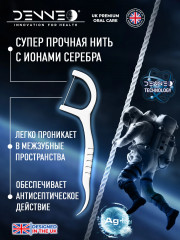 Инновационная зубная нить с зубочисткой «Double Dental System 2 в 1» - Фото 6