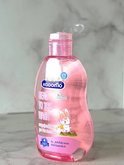 Детское средство для купания Pink Hanabaki «От макушки до пяточек. Розовый ханамаки»
