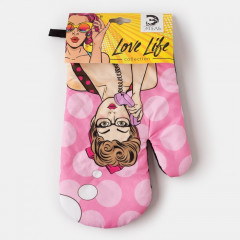 Прихватка-рукавица «Горошек» - Фото 3