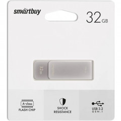 USB-накопитель 32GB Metal Grey - Фото 3