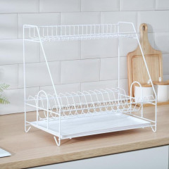 Сушилка для посуды с поддоном 2-х ярусная - Фото 1