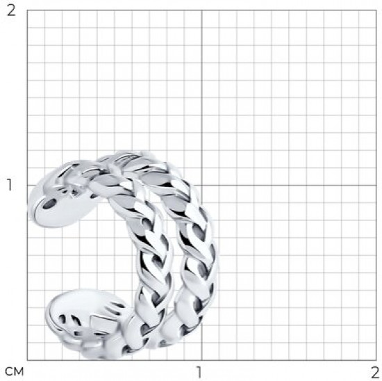Серьга из серебра
