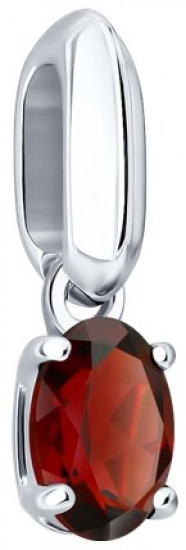 Подвеска из серебра с гранатом