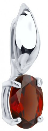 Подвеска из серебра с гранатом