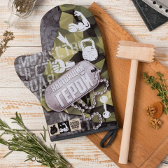 Набор кухонный: прихватка-рукавица, молоток - Фото 1