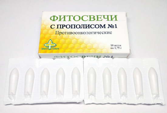 Фитосвечи с прополисом и маслом облепихи №1 «Противоонкологические»