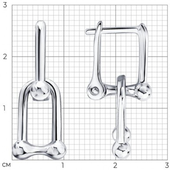 Серьги из серебра